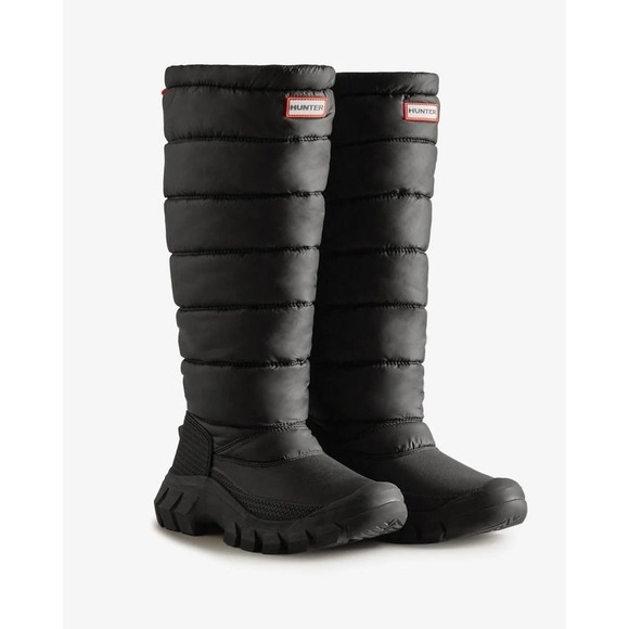 NEW Hunter Intrepid Women's Size 6 US Tall Winter Snow Boots Black NEW